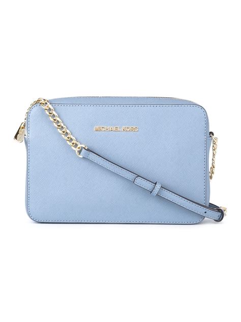 michael kors crossbody bag jet set blue 480|Michael Kors jetset crossbody bag.